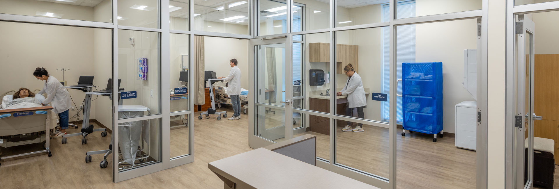 medical units for student with practice patients at Daytona State College Deltona Campus built by Ajax Building Company