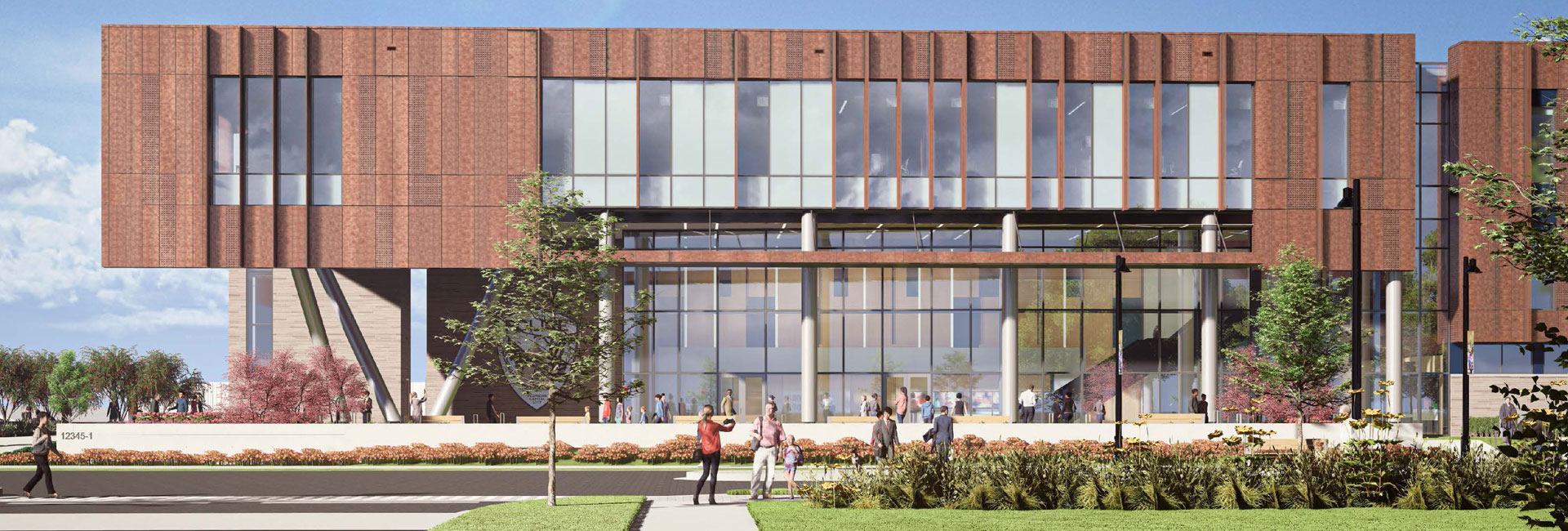 Digital rendering of the exterior facade at the Tallahassee Police Department Station