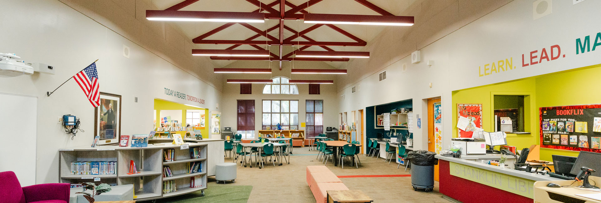 colorful library